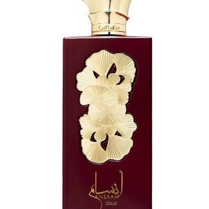 Lattafa Ansam Gold Perfume for Women - Elegant Burgundy and Gold